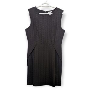 Alfred Sung Sleeveless Textured Fabric Dress With Hip Detail Size 12